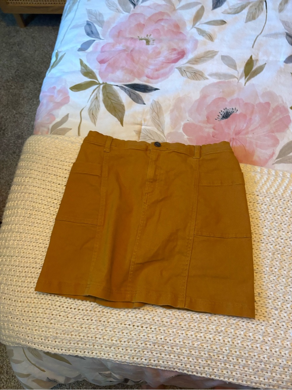 Copper Key Mustard Utility Skirt